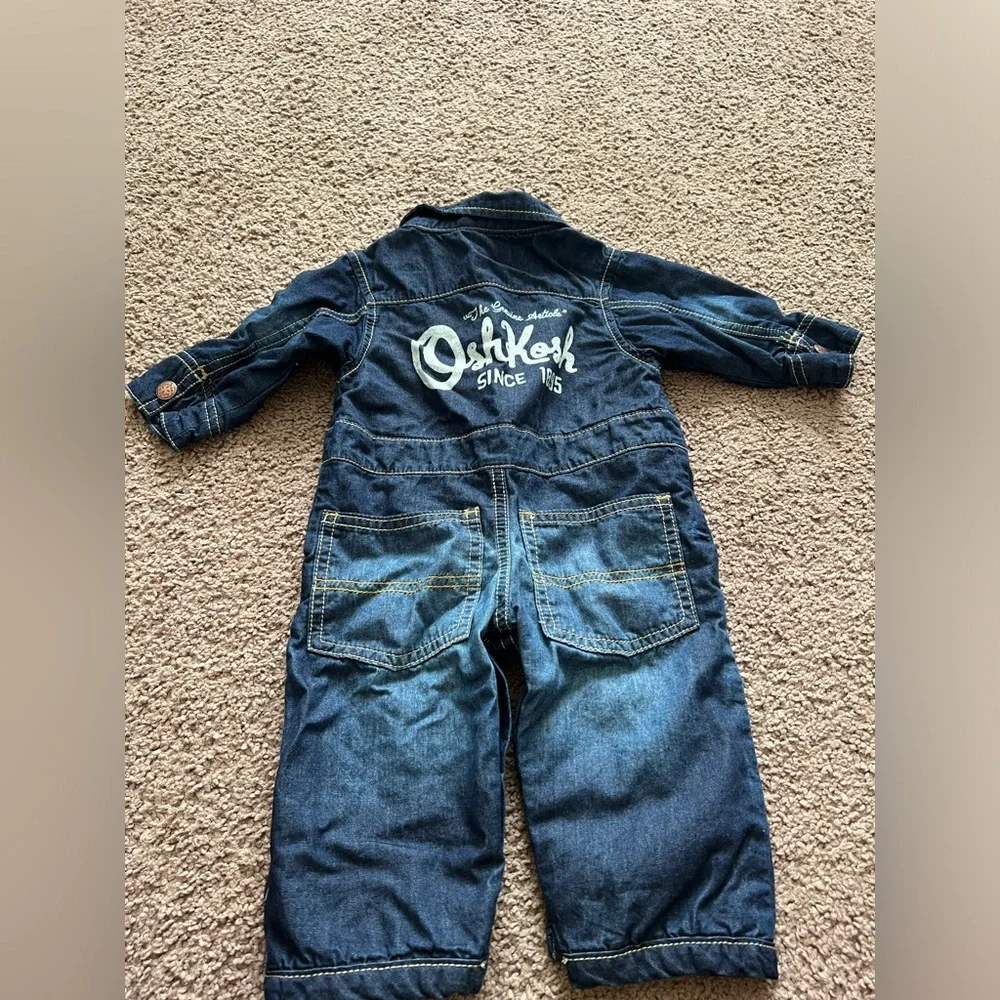 Oshkosh Bgosh Denim Jumpsuit Overalls for Kids - Dark Blue